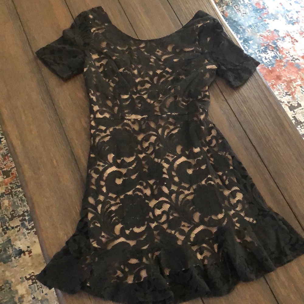 Black Lace Cocktail Dress